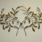 Olive Leaf Iron Wall Grille - Italian Gold Metal Wall Decor | INSIDE OUT | InsideOutCatalog.com