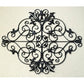 Fleur de Lis Iron Wall Grille - Available in Black Iron or Stained Gold Iron | Shown in Stained Gold hanging horizontally | INSIDE OUT | InsideOutCatalog.com
