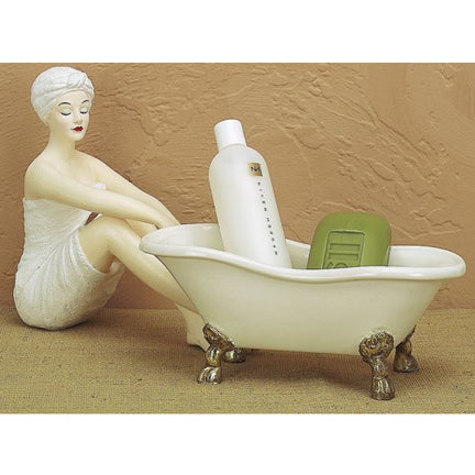 Spa Girl Beauties - Resin Collectible Statuary - Spa Girl with Knees Up | INSIDE OUT | InsideOutCatalog.com