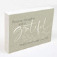 Inspirational Word Wood Block - Positive Thoughts and a Grateful Heart Can Change Your Life | InsideOutCatalog.com
