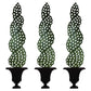 Estate Quality Wall Decor - Three decorative tole topiary trees in urns on a white background | INSIDE OUT - InsideOutCatalog.com