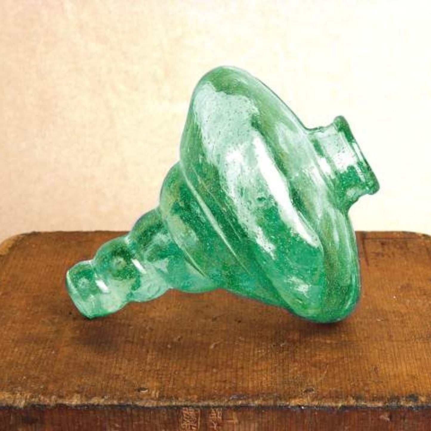 Replacement Glass Feeding Vessel Only for Hummingbird Feeders - Available in 4 colors - shown in green | INSIDE OUT | InsideOutCatalog.com