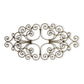Metal Scroll Wall Grille - Iron Wall Art - Wall Decor Shown Horizontal on White Background (41.75") | INSIDE OUT - InsideOutCatalog.com