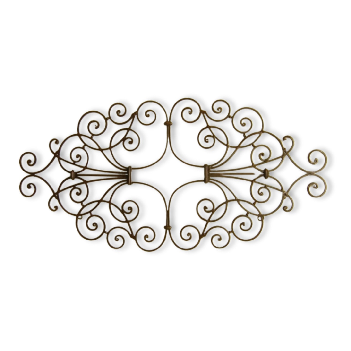 Metal Scroll Wall Grille - Iron Wall Art - Wall Decor Shown Horizontal on White Background (41.75") | INSIDE OUT - InsideOutCatalog.com