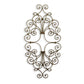 Metal Scroll Wall Grille - Iron Wall Art - Wall Decor Shown Vertical on White Background (41.75") | INSIDE OUT - InsideOutCatalog.com