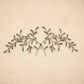 Olive Leaf Iron Wall Grille - Red, Green, Gold Metal Wall Decor on beige wall | INSIDE OUT | InsideOutCatalog.com