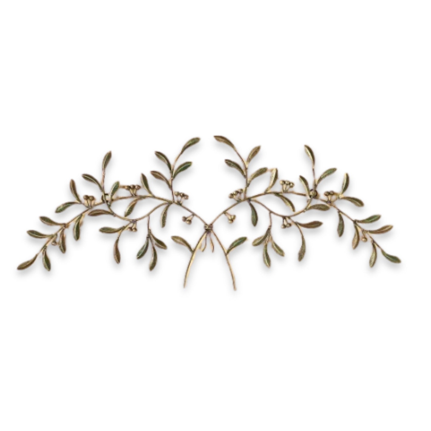 Olive Leaf Iron Wall Grille - Red, Green, Gold Metal Wall Decor | INSIDE OUT | InsideOutCatalog.com