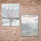 The Lord's Prayer, Our Father (Matthew 6:9-16) Bible Verse Wall Art - Inspirational Christian Wall Poster (16x20) hung on brick wall next to Amazing Grace Song Lyrics Wall Poster | InsideOutCatalog.com