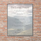 The Lord's Prayer, Our Father (Matthew 6:9-16) Bible Verse Wall Art - Inspirational Christian Wall Poster (16x20) on brick wall | InsideOutCatalog.com
