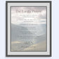 The Lord's Prayer, Our Father (Matthew 6:9-16) Bible Verse Wall Art - Inspirational Christian Wall Poster (16x20) shown framed | InsideOutCatalog.com