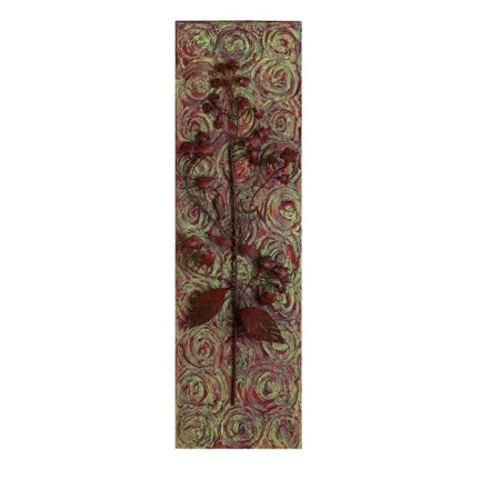 Iron and Tole Embossed Nature Inspired Wall Plaque - Cotton Plant | INSIDE OUT | InsideOutCatalog.com