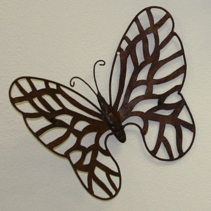 Butterfly Iron Wall Decor | Hanging Butterfly Home Accent | Two Ways to Hang | Small Butterfly Wall Accent | INSIDE OUT | InsideOutCatalog.com