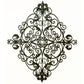 Iron Scroll Wall Grille - Metal Wall Art - Two Ways to Hang (44") Shown Vertically | INSIDE OUT | InsideOutCatalog.com