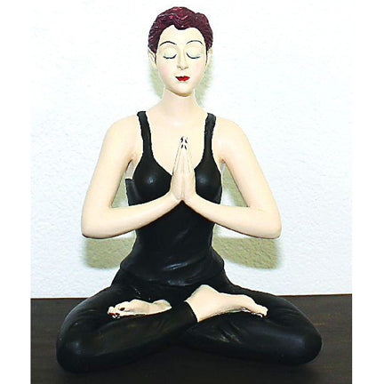 Yoga Girls Statuary - Yoga Girl Meditating with Legs Crossed - Resin Statue | INSIDE OUT | InsideOutCatalog.com