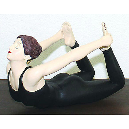 Yoga Girl Statuary - Stretching on Stomach Yoga Figurine | INSIDE OUT | InsideOutCatalog.com