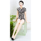 Bathing Beauty Figurine Shelf Sitter - Zebra Safari Animal Print Swimsuit | Zebra print bathing suit | Retro home accent | INSIDE OUT | InsideOutCatalog.com