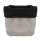 Reversible Linen Bread Pouch - Grey & Black | INSIDE OUT | InsideOutCatalog.com