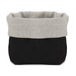 Reversible Linen Bread Pouch - Black and Grey | INSIDE OUT | InsideOutCatalog.com