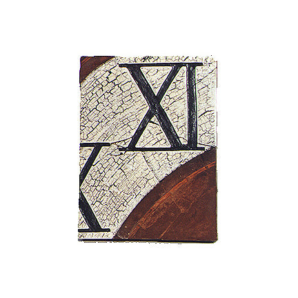 Old World Hand Cast Stone Tablet - Tabletop or Wall Decor - XI (aka Roman Numeral 11 / 11 o'clock) | INSIDE OUT | InsideOutCatalog.com