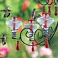 Replacement Glass Feeding Vessel Only - for Hummingbird Chandelier Feeders - Available in 4 colors